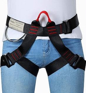 Climbing belts, Safe Seat Belts for Tree Climbing Outdoor Training Caving Rock Climbing Rappelling Equip - Half Body Guide belt for Women Man and Novice product image